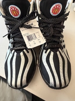 2014 D Rose 4.5  McDonald s All American Adidas  Zebra  Shoes Size 6.5 US NWT