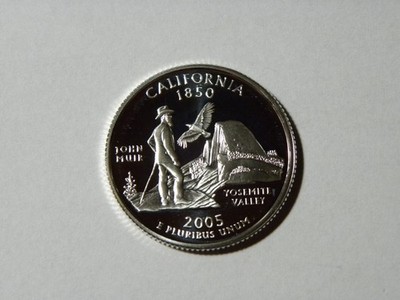 2005 S SILVER GEM PROOF CALIFORNIA STATE QUARTER 90% SILVER FREE SHIP