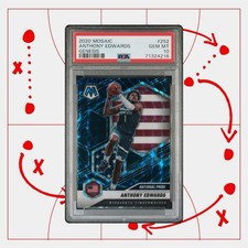 2020 Mosaic National Pride Rookie Genesis Anthony Edwards #252 PSA 10