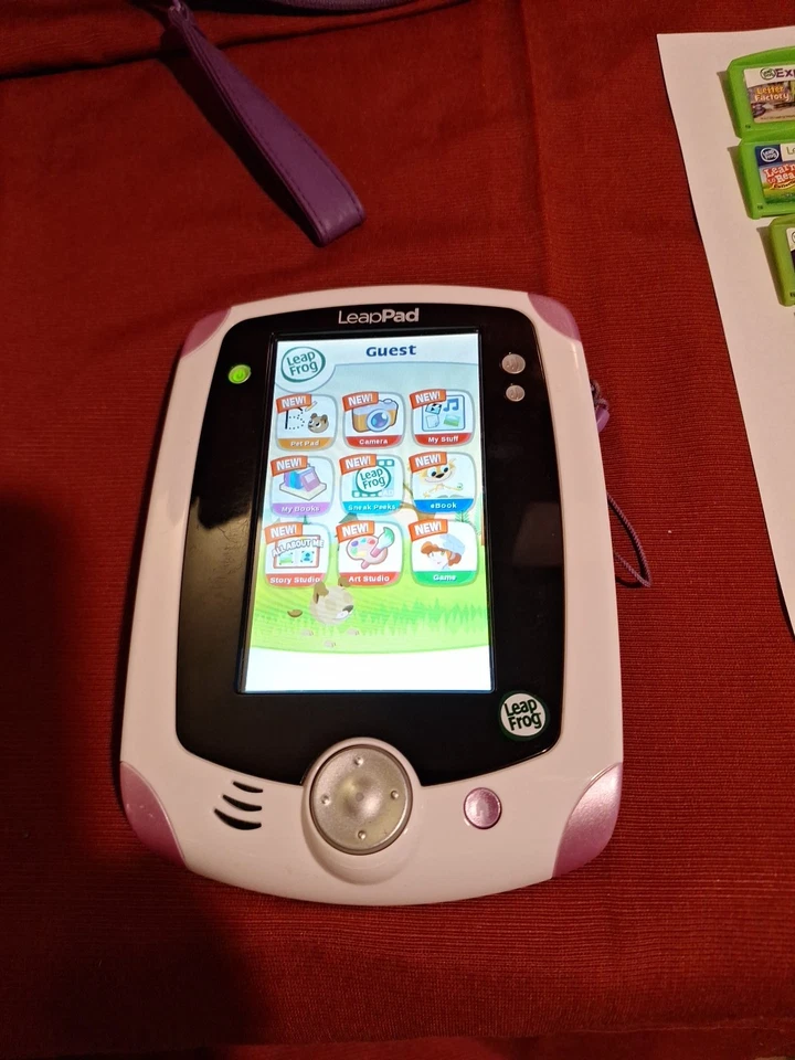 Leap Frog Leap Pad with case with 29 game cartridges. - Image 3 of 4