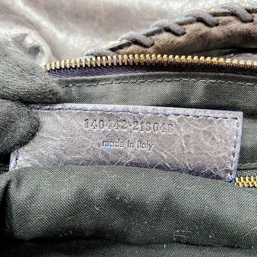 Bolso de Mano BALENCIAGA The Day Cuero Púrpura - Imagen 18 de 20
