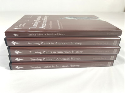 Great Courses Turning Points in American History Course -  Guidebook 24 Disc Set