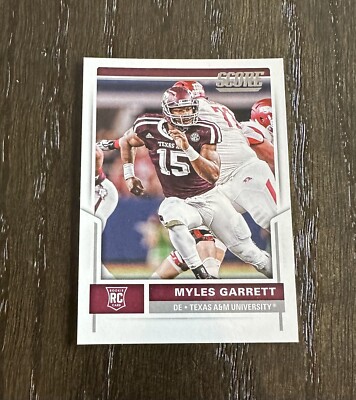 2017 Score #337 Myles Garrett RC Rookie Texas A&M Browns