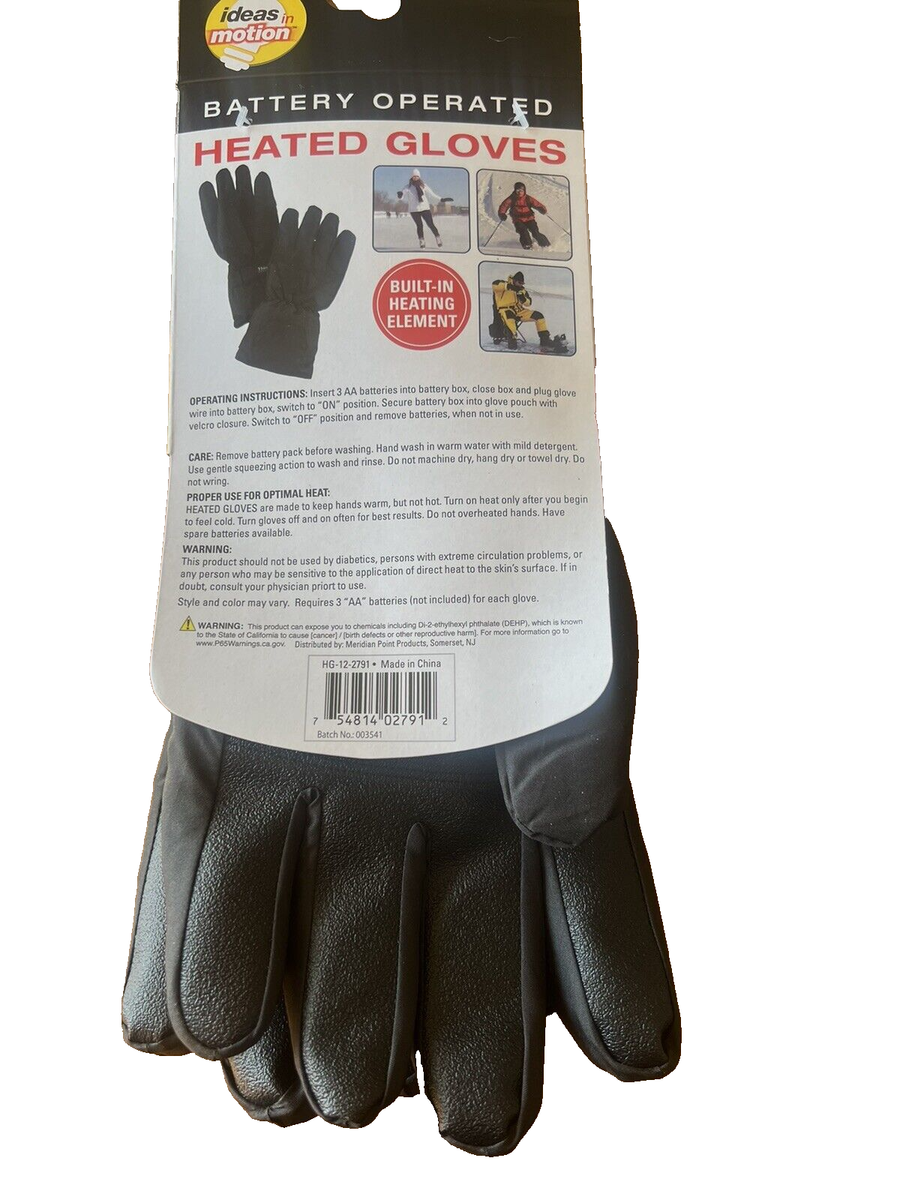 Ideas In Motion Battery Operated Heated Gloves
