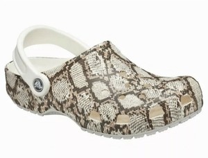 classic snake print clog