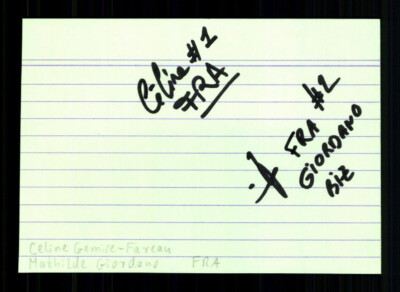 Celine Gemise Fareau-Mathilde Giordano Original Sign Beachvolleyball + A 239359