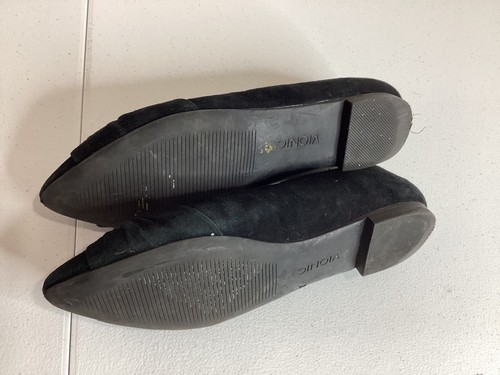 Vionic Flats 7.5 Suede Pointed Shoes 7.5 Comfort Ballet Flats Bow - Picture 9 of 14