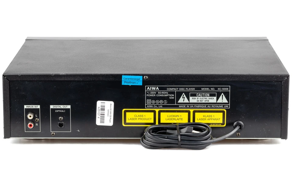 Aiwa XC-500 CD Player schwarz + FB / Toslink / gewartet 1 Jahr Garantie [4] - Bild 4 von 4