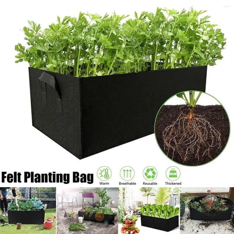 6-9 Gallon Plant Grow Bags Fabric Pot Nursery Soil Bag Thickened Nonwoven Bag - Image 3 of 4