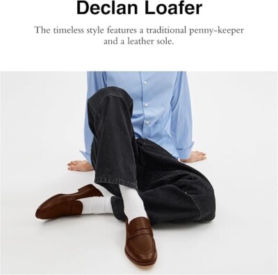 Coach Men's Declan Loafer - Dark Saddle - Size 8.5 - New In Box