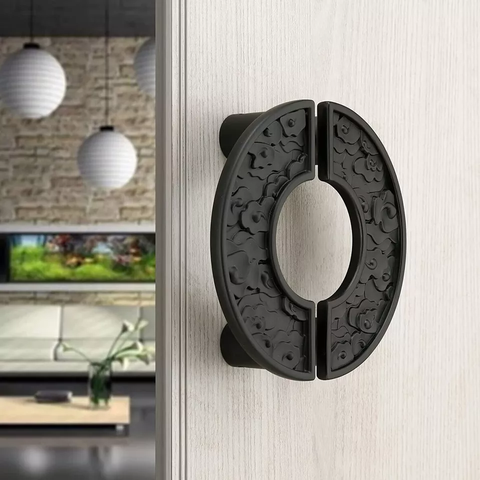 4 Inch Zinc Main Door Handle Pull Handles for All The Doors Pack of 1 Black - Image 3 of 4