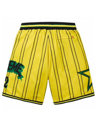 Supreme Star Basketball Short Yellow Size Medium In hand. Ships