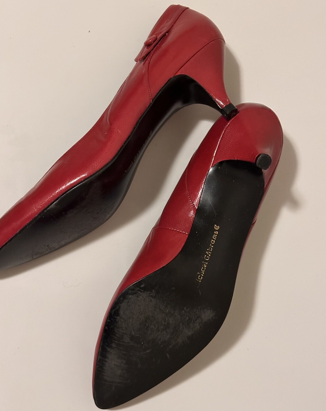 Proxy Michael G Abrams Co Red Leather VintageHeels - image 6