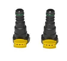 (2 Pcs) Parker A614C56 55 05 Safe Lock Connectors, 1/2" End Form & Barb Tail NEW