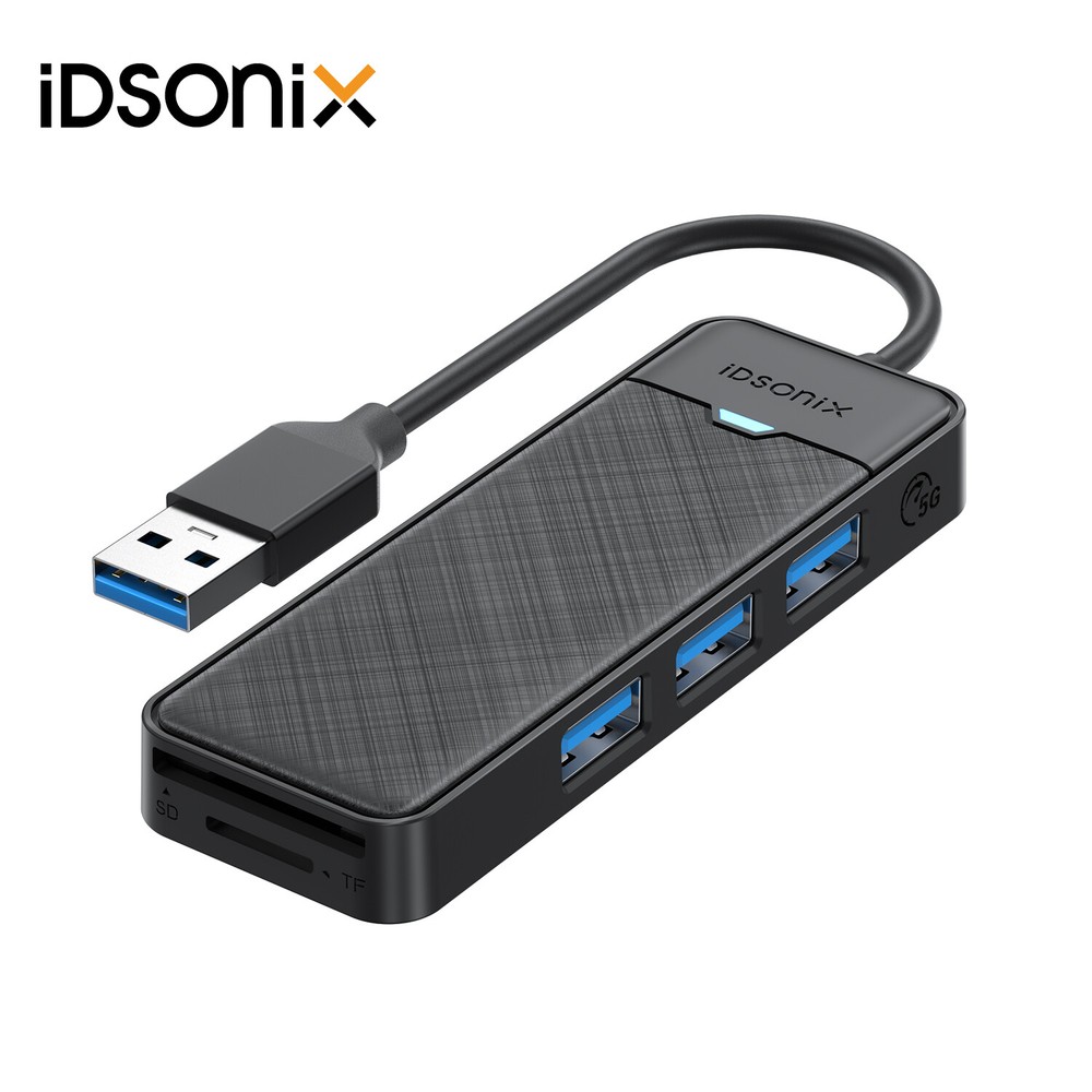 USB 3.0 Hub 5Port USB Hub USB Splitter USB Expander SD/TF Card Reader for Laptop