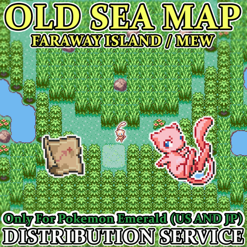 Pokemon Emerald Old Sea Map Faraway Island Mew Event Distribution Service Ebay Pokemon Emerald Old Sea Map Faraway Island Mew Event Distribution Service Ebay