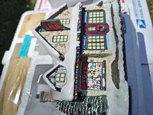Hawthorne Village Santa's Workshop Toys Sleigh Thomas Kincade Christmas New - Picture 15 of 19
