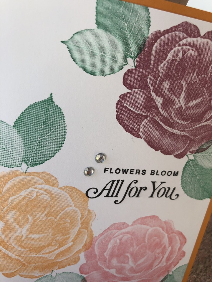 Card Set Of 4 Stampin Up Healing Hugs Roses Any Occasion | eBay