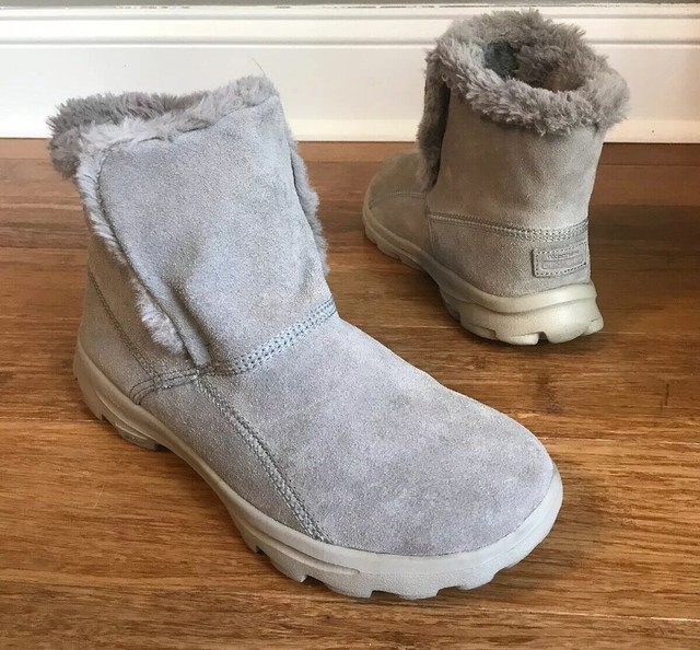 skechers fur lined ankle boots