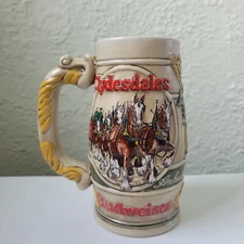 1983 Budweiser Clydesdales Stein Mug Anheuser-Busch
