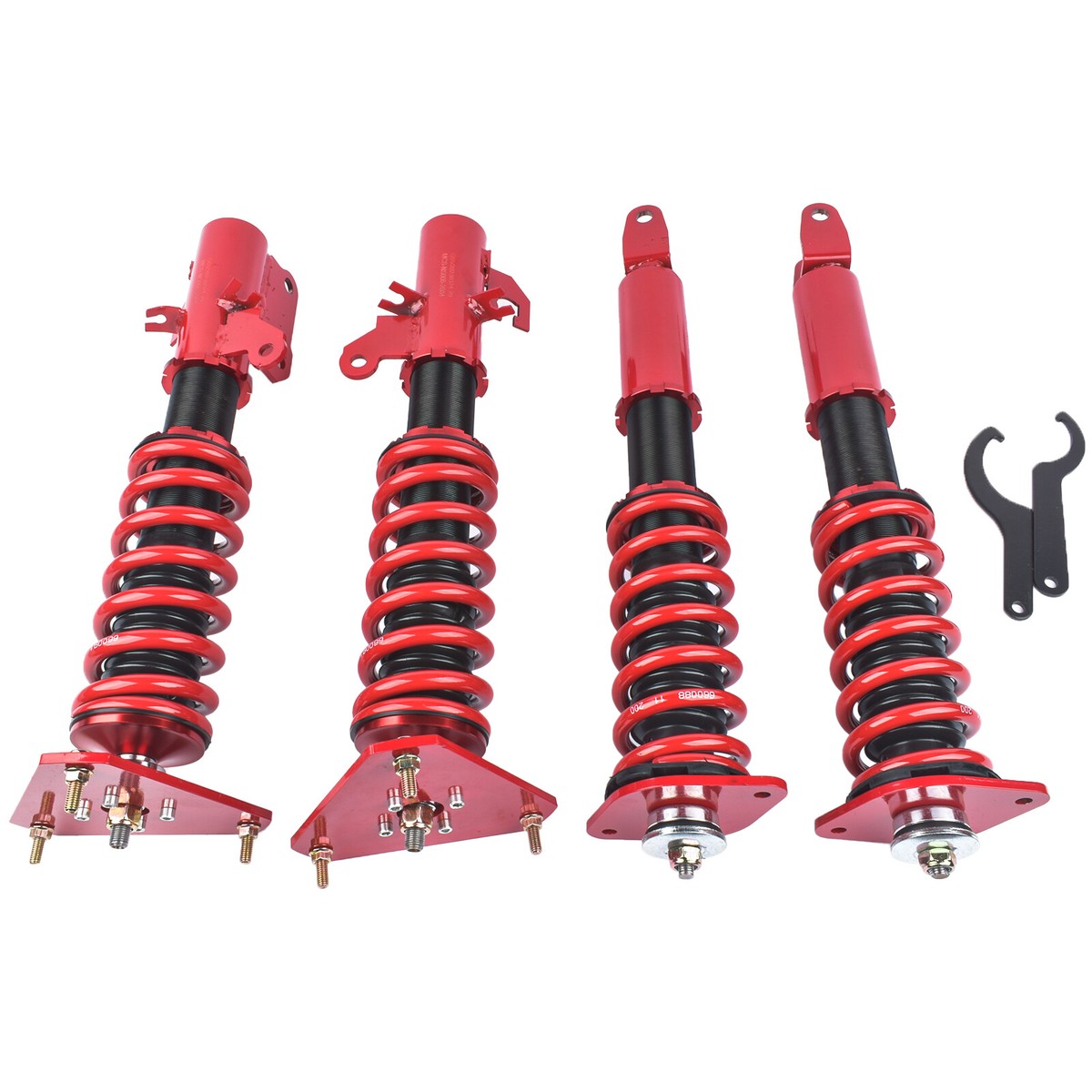 Adjustable Height Coilover Suspension Kit For Nissan Altima 2007-2015 & Maxima 2009-2015 - Full Set 4 Struts, Lowering 1-3 Inches