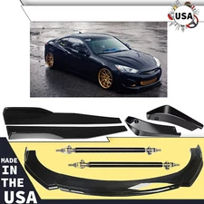 For Hyundai Genesis Coupe Front Bumper Lip Splitter Spoiler Body Kit Side Skirt