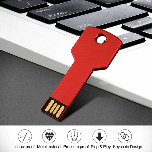 2GB-64G Menge Metall Schlüsselform USB Flash Drive Memory Stick Daumenstift Laufwerk Aufbewahrung - Bild 7 von 19