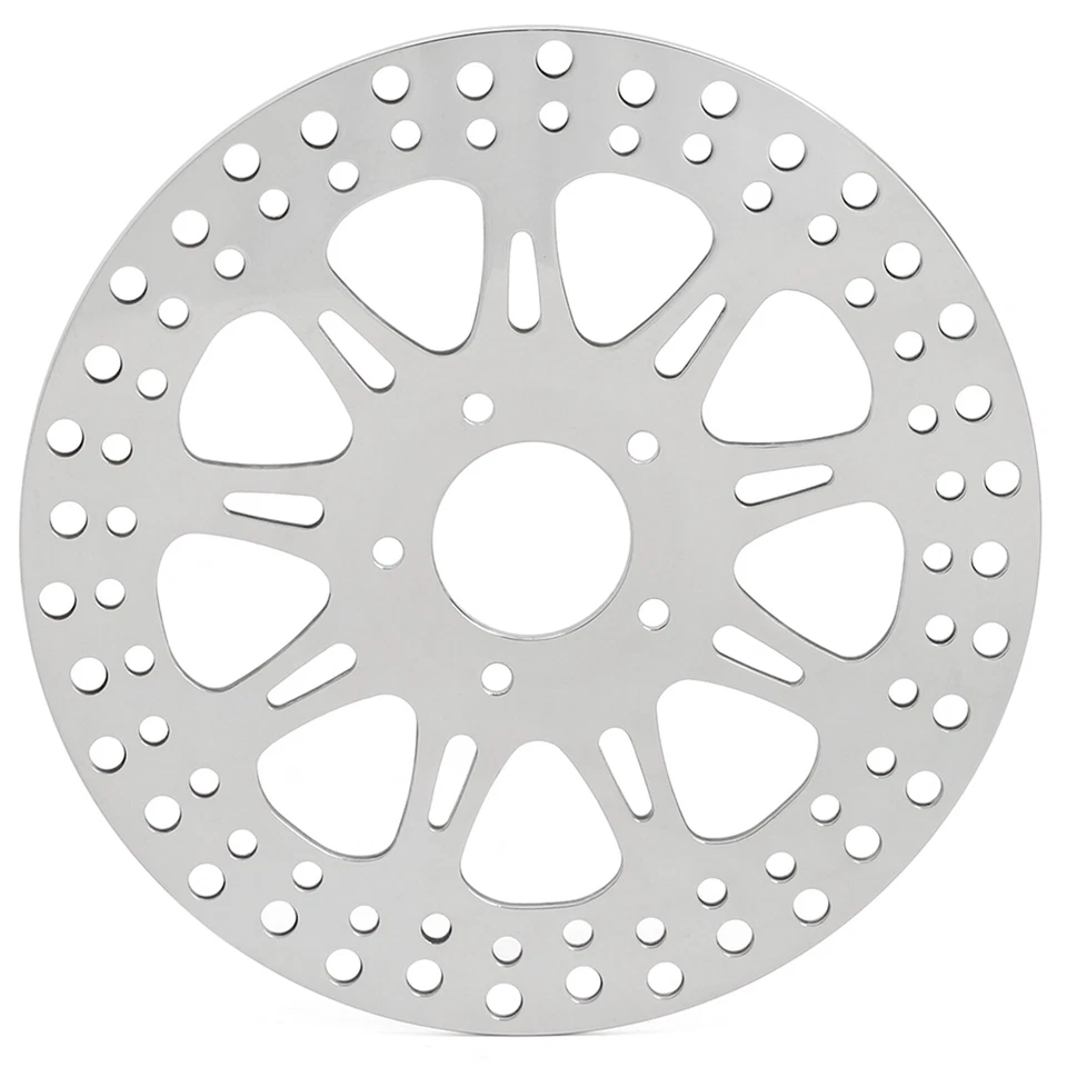 Pulido 11.5" Delantero Trasero Rotores Pastillas Pernos Heritage Softail Deluxe 00-07 Foto 2 de 4