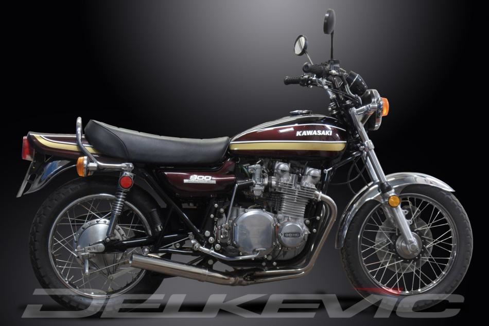Delkevic Complete 4into1 Stainless Exhaust Kawasaki Z1 Z900 19721976
