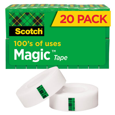 Scotch  Magic Tape 810K20, 3/4 in x 1000 in 20 rolls/pack