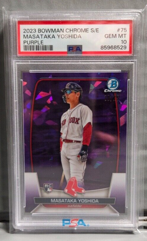 2023 Bowman Chrome Sapphire Masataka Yoshida Purple /25 PSA 10 #75