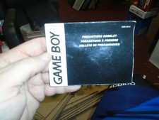 Precautions Booklet DMG-USA-8 GameBoy Instruction Manual Insert Only