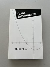 Texas Instruments TI-83 Plus Manual ONLY Calculator Manual USED