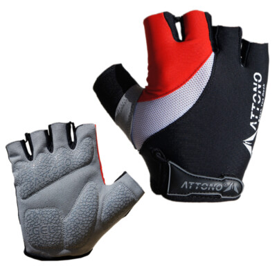 Fahrradhandschuhe Gel von ATTONO Fahrrad Bike Rad Handschuhe Größen: 6-11