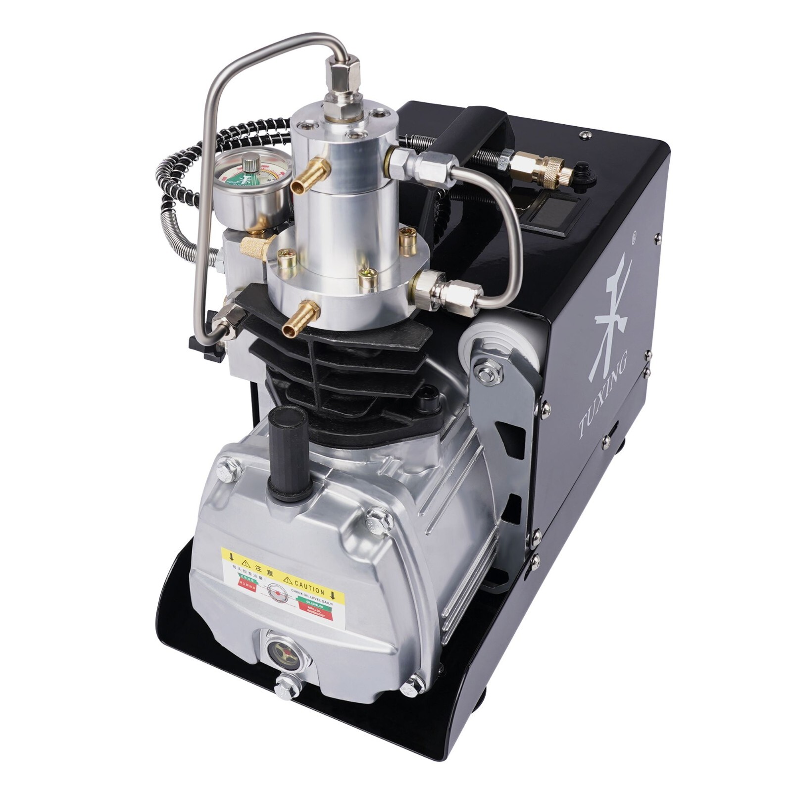 TUXING 4500Psi/300Bar Pcp Air Compressor Auto Stop High Pressure Air Pump 110V