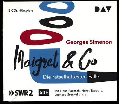Georges SIMENON MAIGRET & CO.   DIE RÄTSELHAFTESTEN FÄLLE Hörspiel-Box 5 CDs 