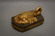 EGYPTIAN ART GOD SCORPION War Protection Heavy Stone Carving Sculpture
