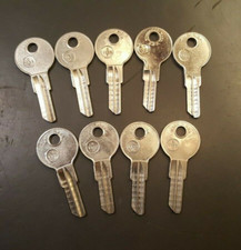 Lot of 9 Ilco O1122BE Keys O-1122-B Made in USA Key Blanks Uncut