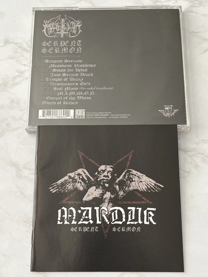 Marduk Serpent Sermon CD ORIGINAL 2012 Century Media 8860-2 Behemoth, Nile RARE! - Imagem 4 de 4