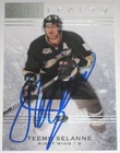 TEEMU SELANNE SIGNED 14-15 UPPER DECK ARTIFACTS ANAHEIM DUCKS CARD AUTOGRAPH!!