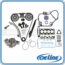 Timing Chain Cover Kit &Water Pump Head Gasket Bolt Set For 07-08 Chevy HHR 2.2L