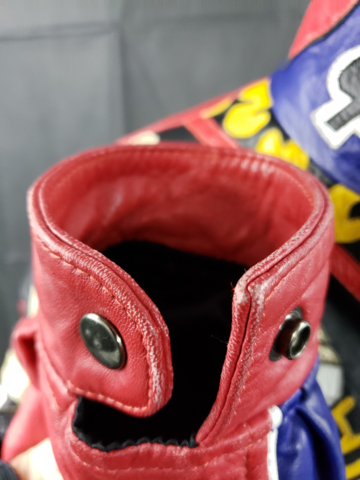 Custom Made Multi Color Leather Gamblers Bomber S… - image 6