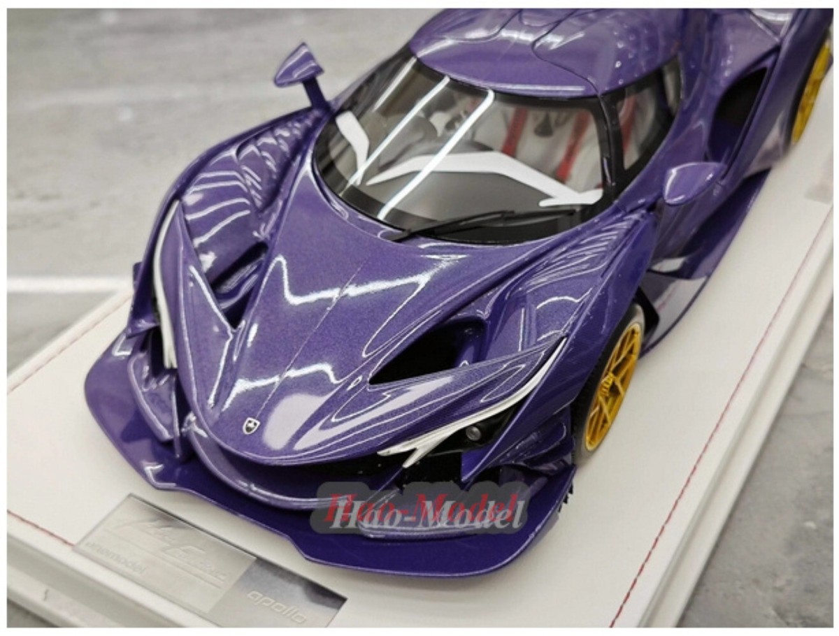 One Model 1:18 Apollo IE Limited – Voiture Miniature Résine Bleu Carbon, édition Limitée