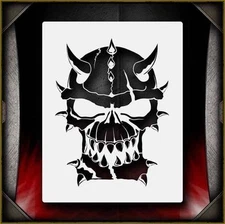 Skull 5 Airbrush Stencil Template Airsick