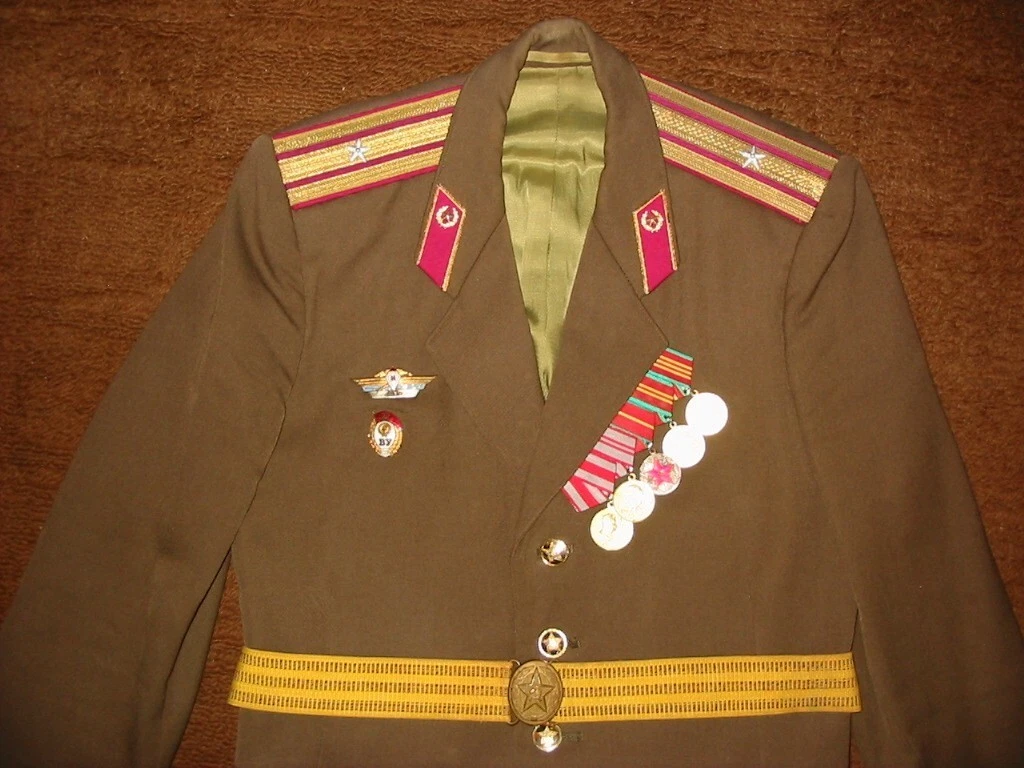 Soviet Russian Jacket Officer Parade 1960s Uniform Military Army USSR