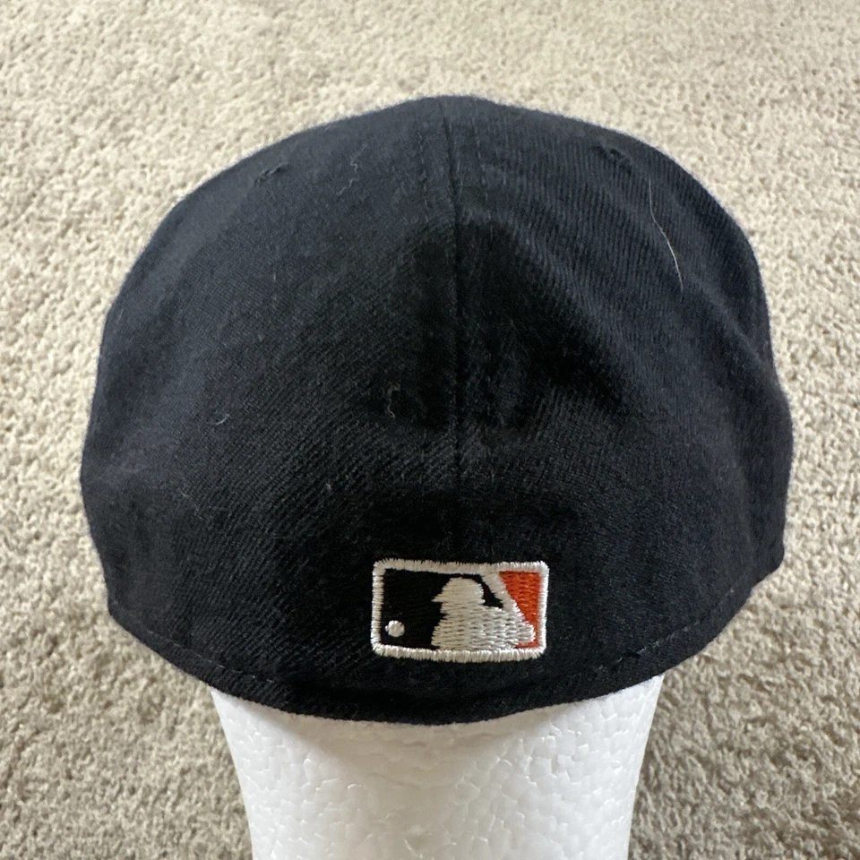 Gorra de béisbol vintage Sf Giants para hombre 7 1/8 negra New Era 5950 mlb años 90 Y2k EE. UU. Foto 3 de 4