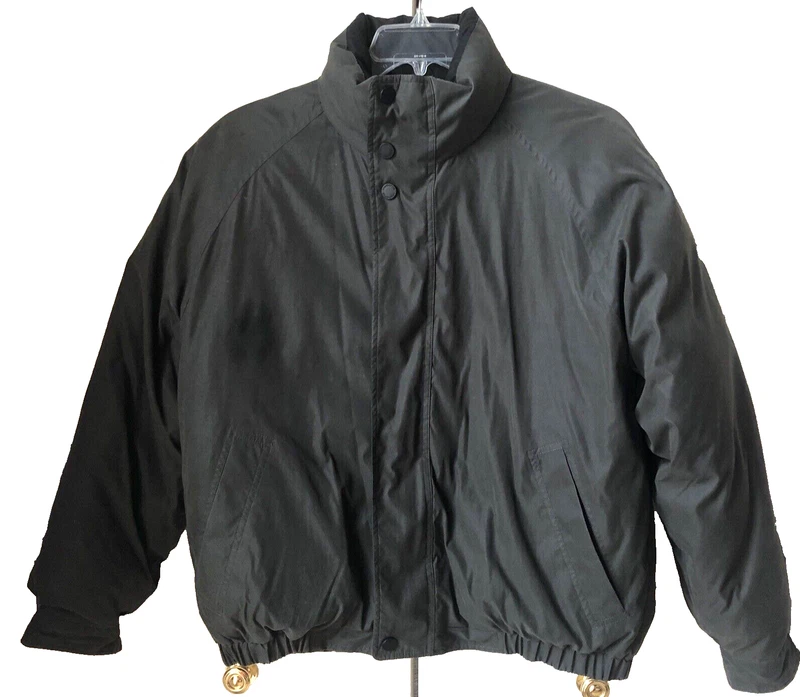 Claiborne olive downfill puffer jacket, L