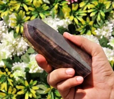 Small 120MM 4 Faceted Natural Fluorite Metaphysical Healing Power Obelisk Tower