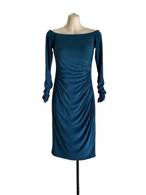knee length tight fitted dresses Anecdote U-Neckline Knee Length Dress Blush
