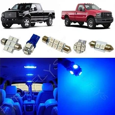 14 Blue LED lights interior package kit 1999-2016 Ford F250 F350 Super Duty FS1B